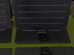 Chargeur de panneau solaire étanche à l'eau ETFE 30W avec support pour camping