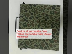 Sac pliant solaire monocristallin extérieur chargeur solaire portable étanche